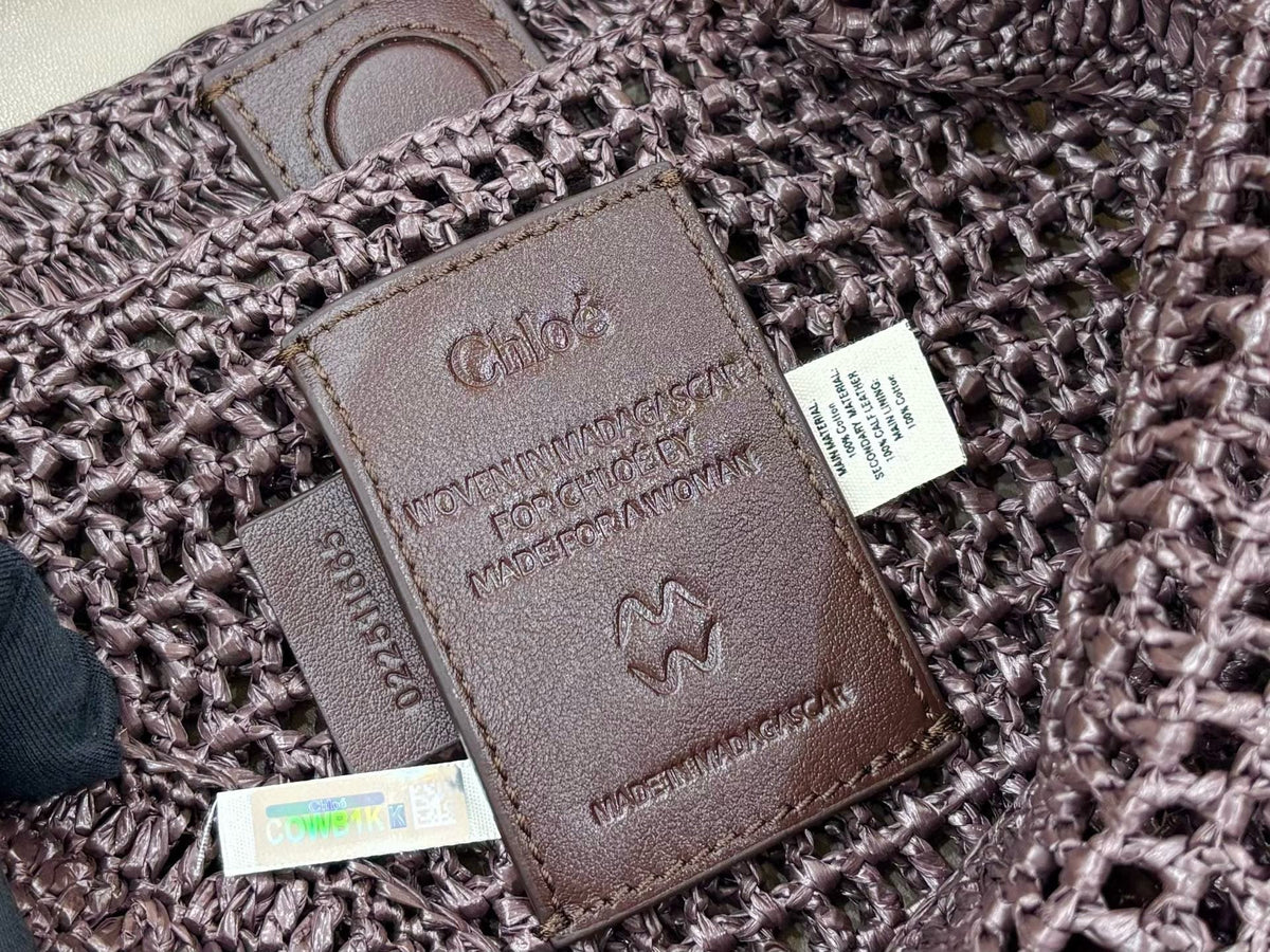 CHLO脡 25S SUMMER BANANA HOBO BAG 36 IN BROWN