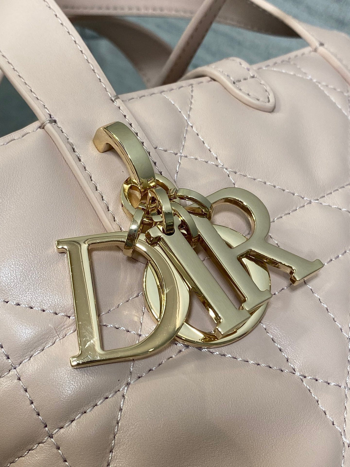 DIOR 25S ALWAYS MINI BAG 16 IN LIGHT PINK MACROCANNAGE CALFSKIN GOLD HARDWRE